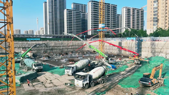 31小時(shí)，7000方！特固德商砼圓滿完成中建二局跨國(guó)區(qū)域總部集聚區(qū)項(xiàng)目1#樓筏板混凝土供應(yīng)任務(wù)